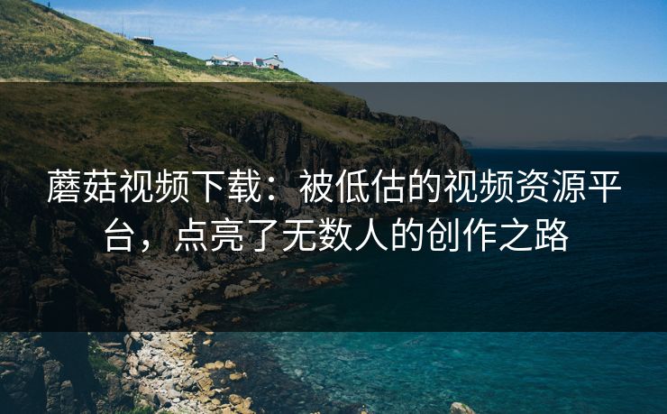 蘑菇视频下载：被低估的视频资源平台，点亮了无数人的创作之路